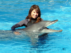 Dje and a dolphin