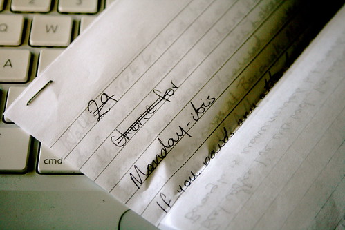 Monday: Handwritten OhDarling Post