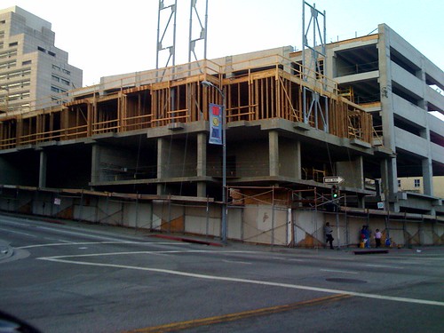 skid row - new construction above homeless