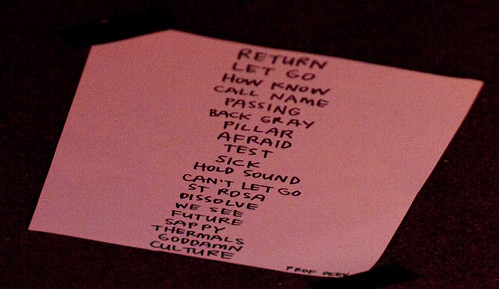 The Thermals Set List @ the Black Cat (2009.05.13)