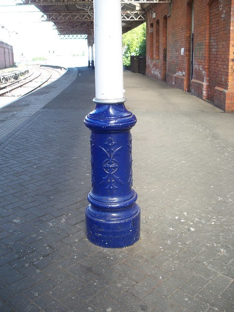 Column base by Andrew Handyside and Company of Derby and London,  detail - Hartlepool Railway Station
