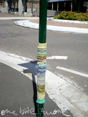 pole with a scarf