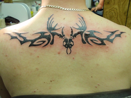 deer skull tattoos. Deer Skull Tattoo