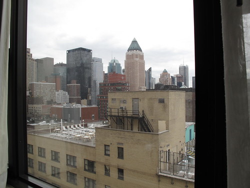 Hotelroom view in New York