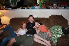Dave, Nate and Maddie on the couch