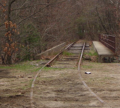 Old railroad tracks, Newton, MA