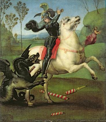 George and the Dragon, Raphael, 1504