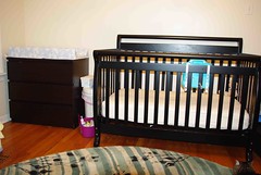 Crib and Dresser (bad photo)