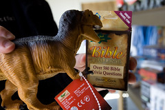 dinosaur eating the bible trivia