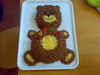 Teddy bear b'day cake