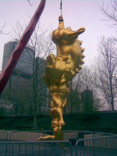 Chinese Sculptures in Millennium Park ("Ying Yong Feng Dou" - 1)