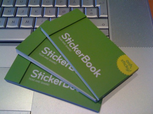 StickerBook fra Moo.com