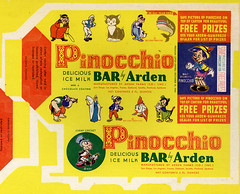 Pinocchio Ice Cream bar box
