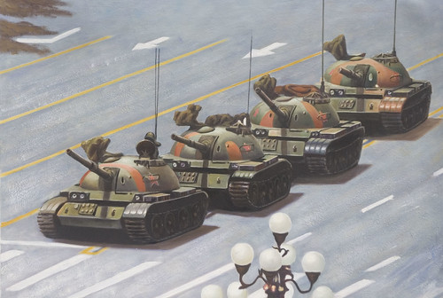 Tiananmen Square: You can add the person to painting when you get it.