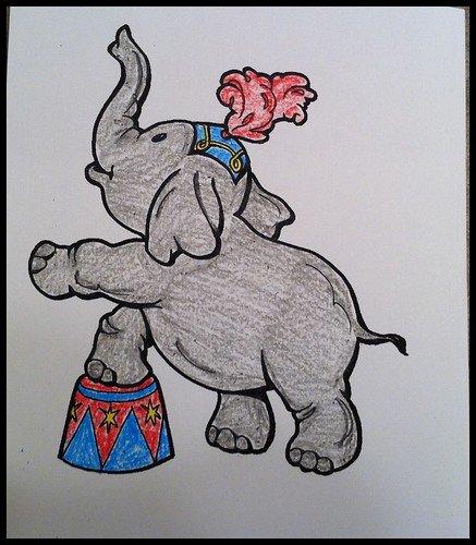 Circus elephant!