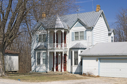 House, in Brussels, Calhoun County, Illinois, USA