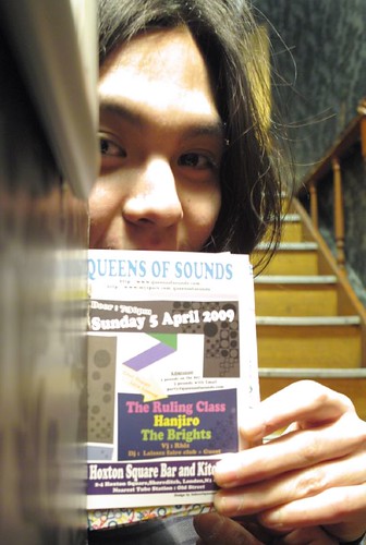 Kyohei from Hanjiro with QOS Party on 5th April at Hoxton bar and Kitchen Flyer