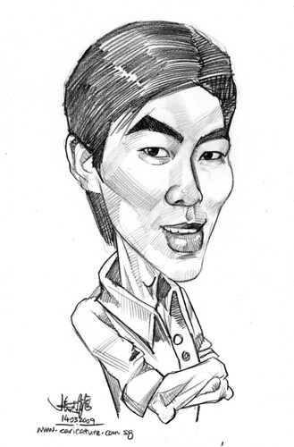 guy caricature in pencil 140309