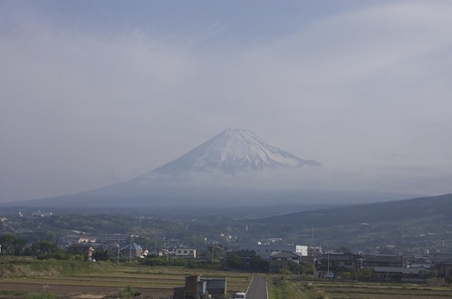 新幹線から見えた富士山