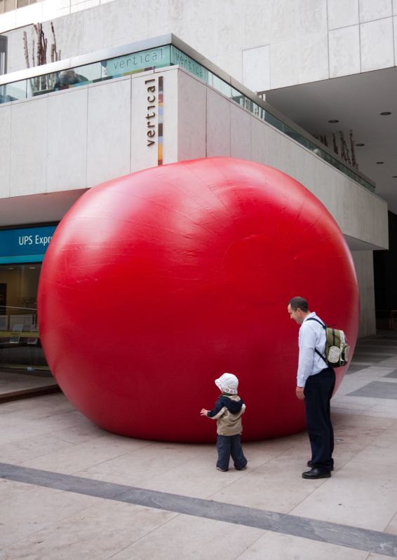 Big Red Ball in Downtown Toronto