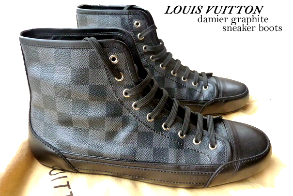 Louis Vuitton Damier Graphite Sneaker Boots