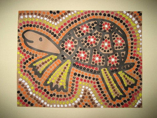 aboriginal dot art. Australian Aboriginal Dot Art: