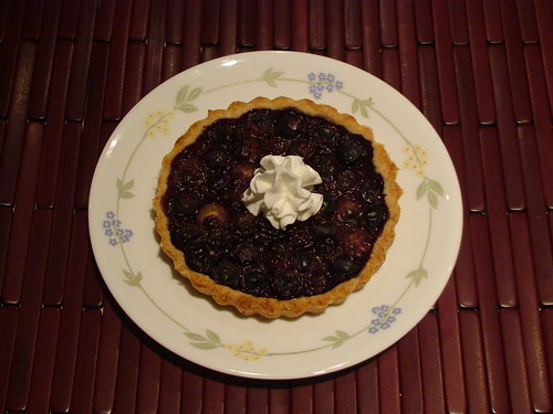 5/9/10 Mothers' Day - blueberry tart