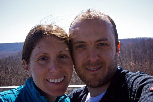 Melissa & Rob at Forest Glen observation tower