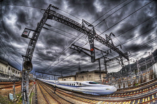 Bullet train@Maibara by xjrshimada, on Flickr