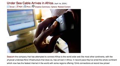 Under Sea Cable Arrives in Africa - Appfrica