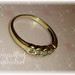 Golden diamond encrusted ring