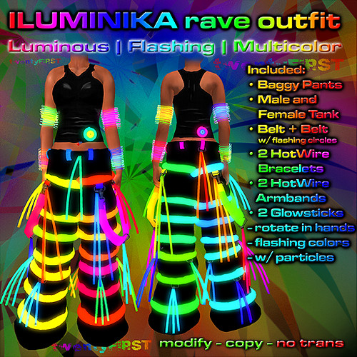 ILUMINIKA Rave Baggy Outfit