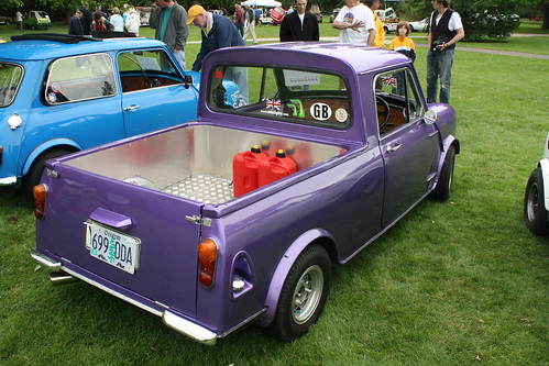 An Austin Mini pickup conversion not factory from the Mini paddock