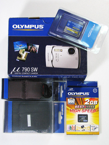 Olympus μ790SW 開箱內容