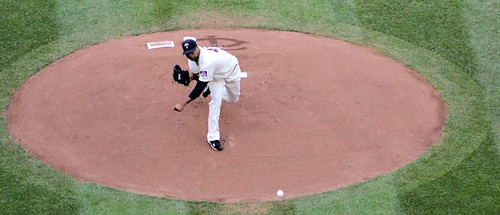 Liriano Pitching against Rangers