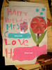 H made a birthday card for her teacher