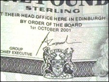 Scotland RBS Goodwin signature