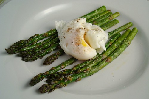 Roasted Asparagus with a Poached Egg