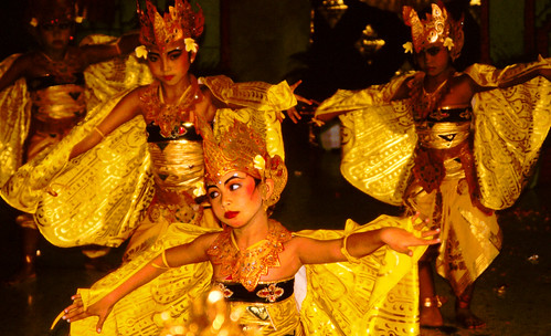 Bali Dancers / Balinese Dance - Yellow Moths