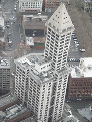 Smith Tower from The Columbia Center Tower