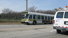 Southbound Pace bus on Cumberland Avenue. River Grove Illinois. March 2009.