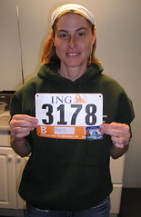 me with my runner's number