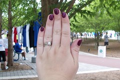 purple manicure