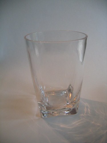 clear open plastic cup
