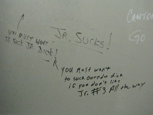 Graffiti in the Darlington Mens Room