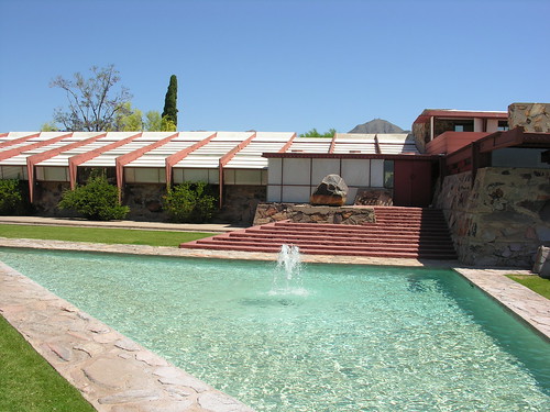 Taliesin West with the pool