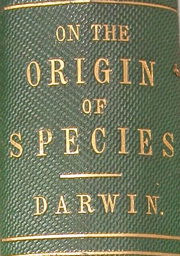 Darwin First Edition 1859 spine