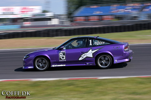 Molly in her Nissan 200sx s135 at Gatebil Mantorp