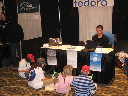 The four Fedora Mascots and jds2001.