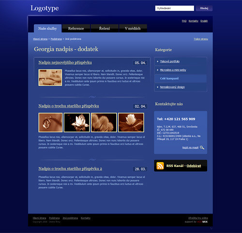  38 Free 
Elegant XHTML/CSS Website Templates